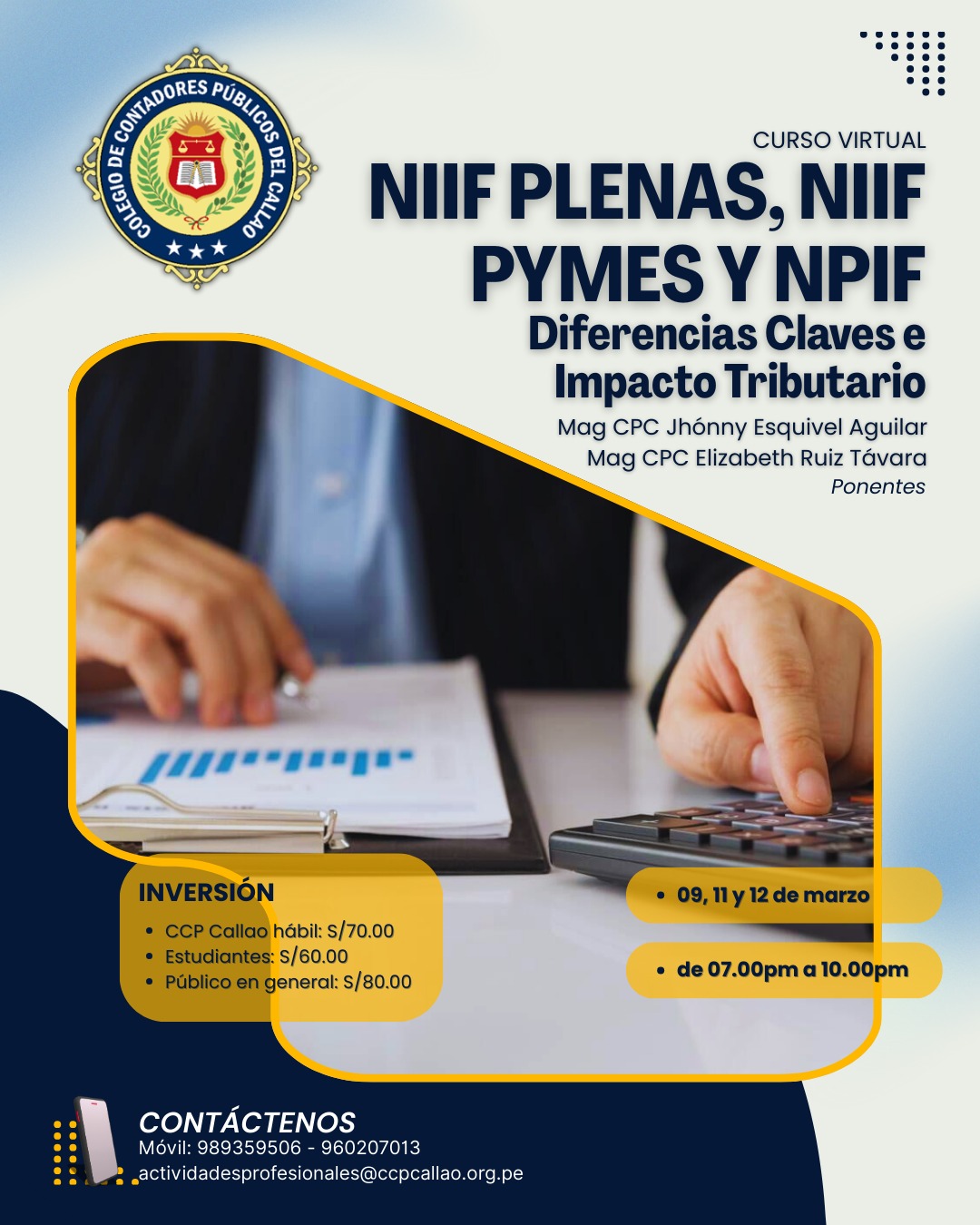 CURSO: NIIF PLENAS, NIIF PYMES Y NPIF: DIFERENCIAS CLAVE E IMPACTO TRIBUTARIO