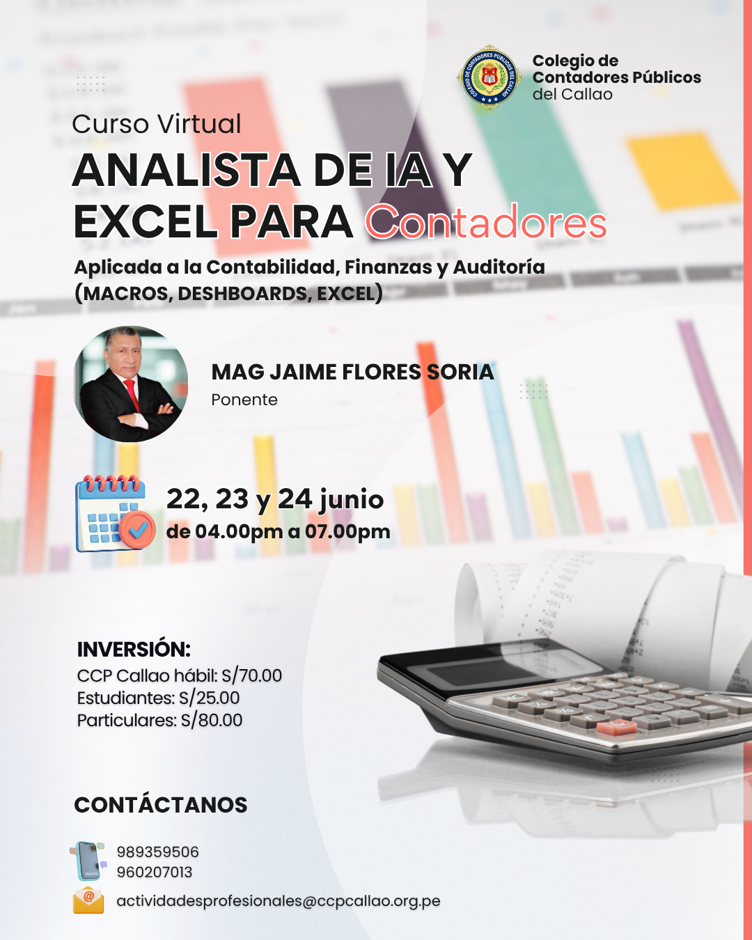 CURSO VIRTUAL: ANALISTA DE IA Y EXCEL PARA CONTADORES: APLICADA A LA CONTABILIDAD, FINANZAS Y AUDITORIA
